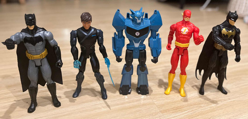 Lote/pack De Muñecos (2 Batman,max Steele,transformer,flash