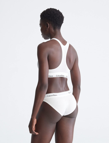 Bralette Calvin Klein, Algodão Moderno, Sem Forro, Branco, F