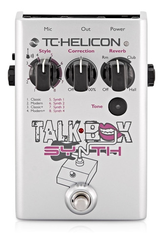 Tc Helicon Talkbox Synth Pedal Talkbox Guitarra Y Voz