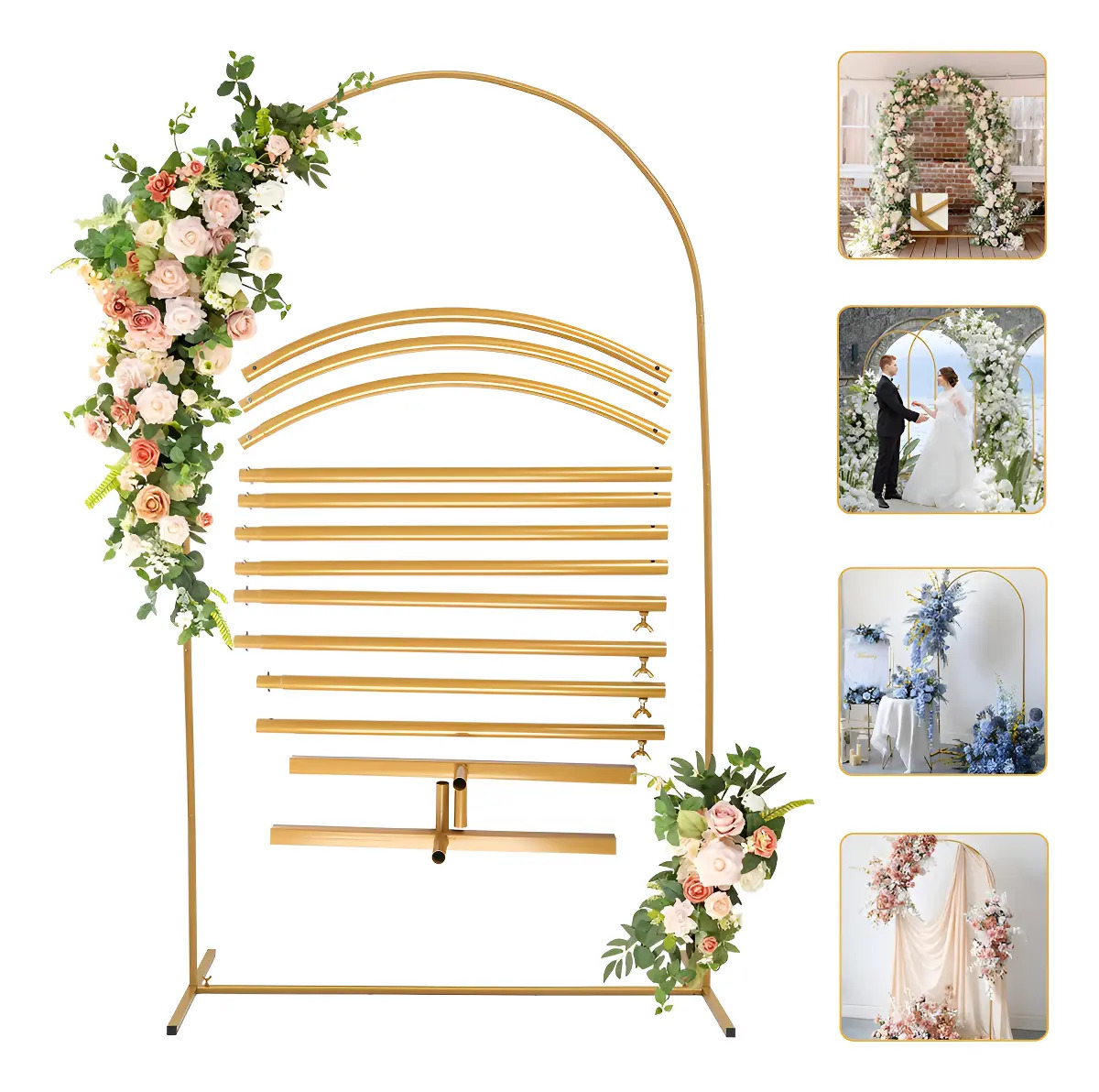 FIESTAJOY Arco de Globos 17 Piezas para Bodas Cumpleaños y Más 2.2 m Metal