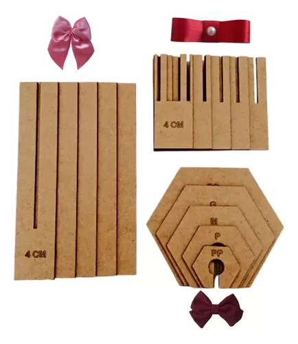 KIT MOLDE MDF (LAÇO FOFINHO) - 9 PEÇAS