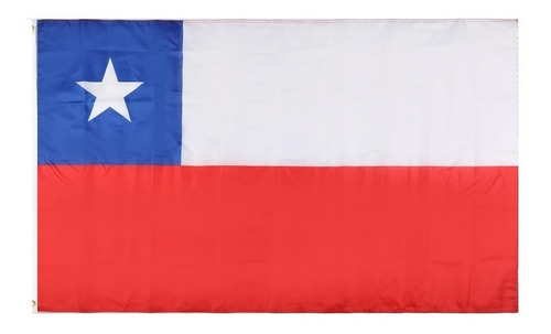 Bandera Chilena 150x90cm Adorno Fiestas Patrias Calidad