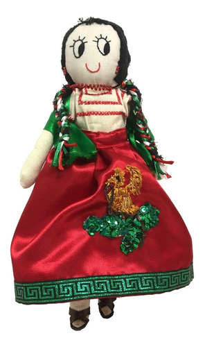 Muñeca Artesanal Mexicana China Poblana