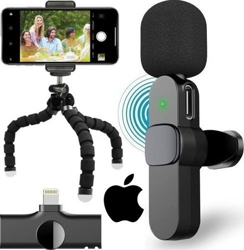 Kit Youtuber Microfone De Lapela + Tripé Celular Smartphone