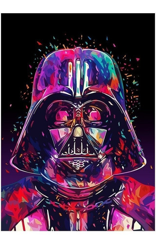 Imagen 1 de 3 de Diamond Painting Star Wars Darth Vader 30x40cm Diamondpa