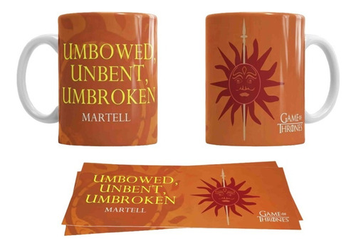 Taza Game Of Thrones Casa Martell / Cerámica 330 Ml.