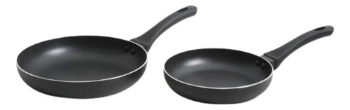 Juego de sartenes de aluminio Clairborne Oster de 2 piezas, color gris