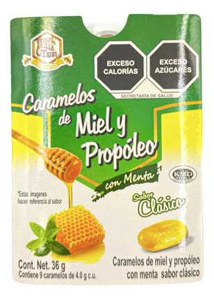 Caramelos Miel Propóleo Clásico 9pz Tía Trini 36g Dulce