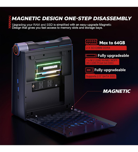 Megapc Mini Gaming Desktop Intel Ih | Ddr4 Nvme Ssd | Interr