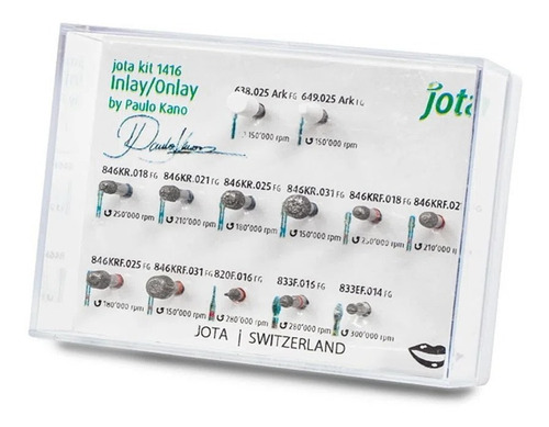 Kit Jota Inlay Onlay Dr. Paulo Kano 1416 Piedras Odontología