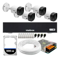 Comprar Kit 4 Câmeras Intelbras 100 Mts Dvr Intelbras Com HD 500GB