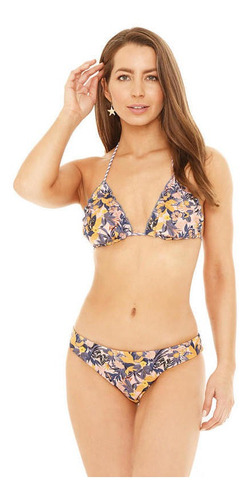 Traje De Baño Bikini Mujer H2o Wear Reversible Roule Amarill