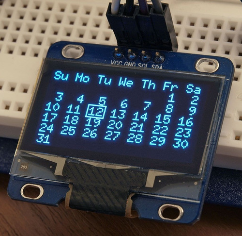 Display Lcd Oled Azul 128x64 I2c Pantalla 0.96 I2c Arduino