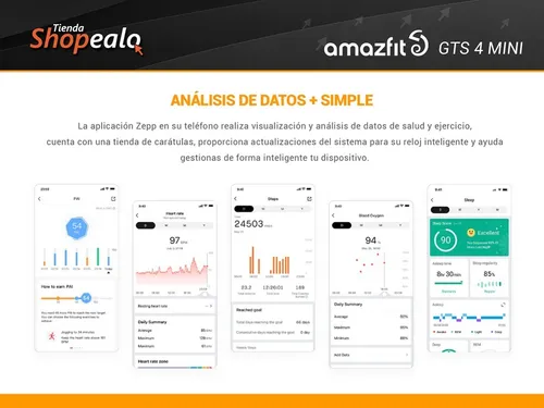 Smartwatch Reloj Inteligente Amazfit Gts 4 Mini 1,65 Blue