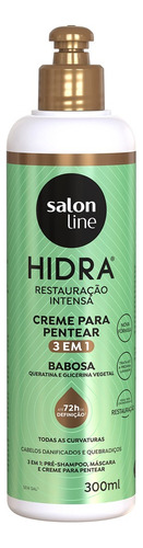 Creme Para Pentear Hidra Babosa Restauração Salon Line 300ml
