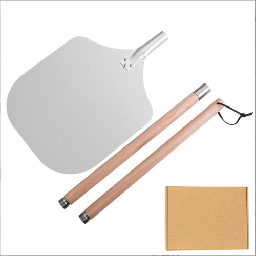 Mango De Madera De Cáscara De Pizza De 12 97.2 Cm Con Caja