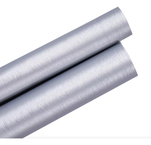 Vinilo Acero  Aluminio Texturado Moldeable  25cm X 1,50m