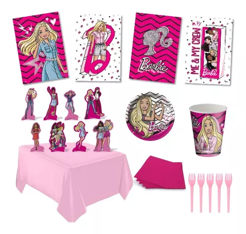 Kit Completo Festa Barbie 2 C/7 Itens - 59 Peças - Festcolor