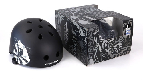 Casco Semiprofesional Marca Flying Eagle Modelo Zeus Color Negro Talla G