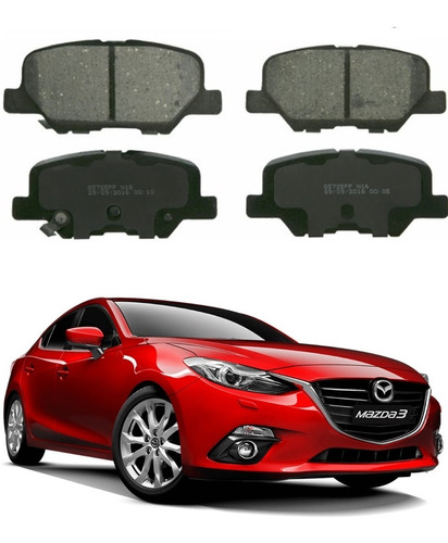 Balatas Traseras Mazda 3 Mexicano 2014 2015 2016 F. Mecanico