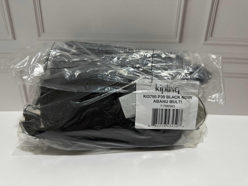 Bolsa Crossbody Y Cangurera Kipling Abanu Color Negro
