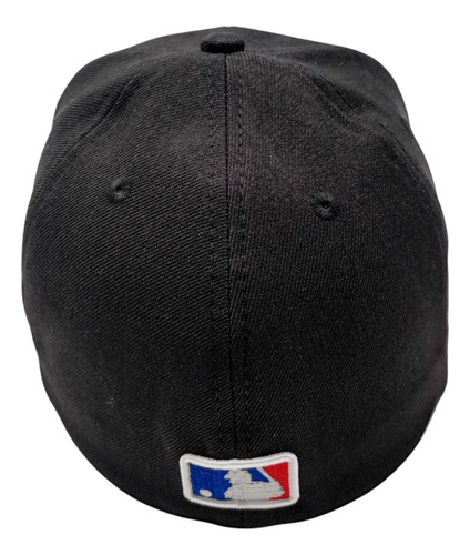 Gorra Estilo Mlb Cerrada Stretch Fitted Equipos Premium Moda Ny Mets Black Anatómico 56 Cm