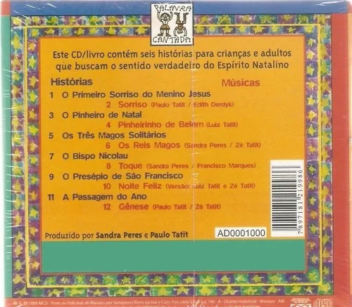 Cd Lacrado Palavra Cantada Noite Feliz Histórias De Natal