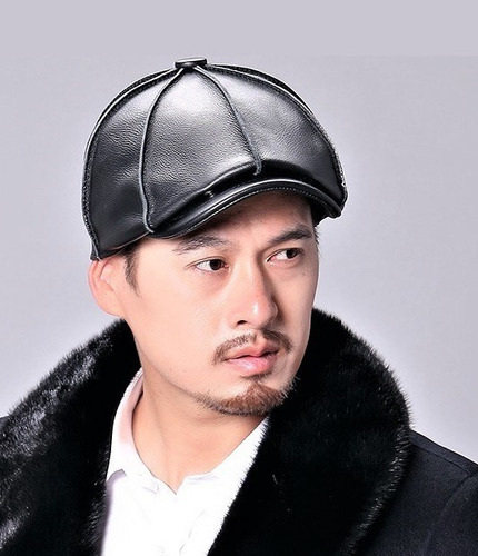 Boina Gorra Cuero Genuino De Vaca - Exclusivo