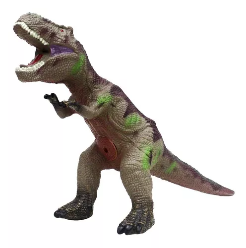 Boneco dino Tiranossauro Rex com controle infravermelho – DM Toys