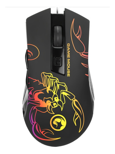 Mouse gamer de juego Marvo M209 negro