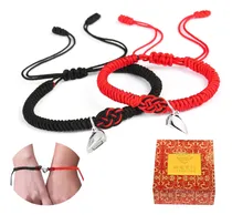 Comprar Pulseras De Pareja Con Imán Love Ajustables Pareja De 2 Pzs