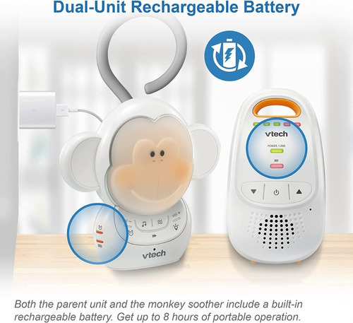Monitor Vtech Audio Canciones De Cuna Y Lampara Portatil