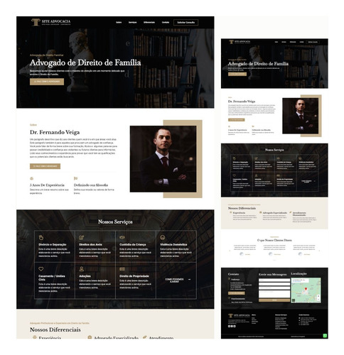 Site Para Advogado Landing Page Advogado + Configurações