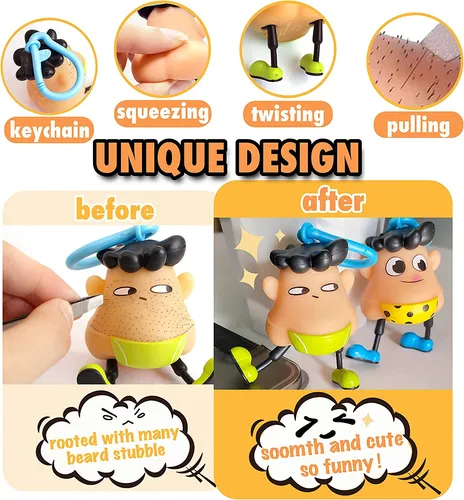 Pimple Toy Skin Pic Fidget Toy, Stress Relief Toy Black...