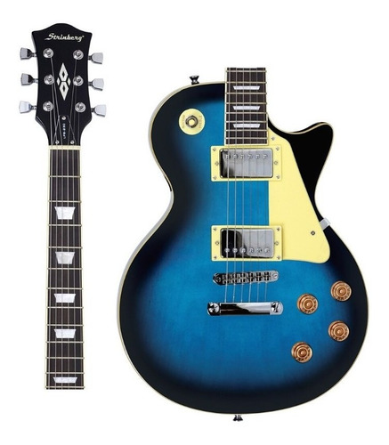 Guitarra Strinberg Les Paul Lps230 Azul + Kit Capa Cabo