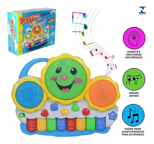 Teclado Piano Musical Bebê Brinquedo Infantil Divertido