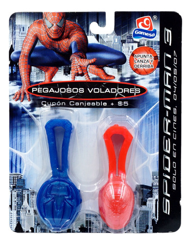 Gamesa Spider Man Flingers Pegajosos Voladores Promo 2006 V5
