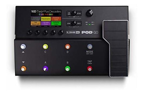 Line 6 Pod Go Guitarra  Multi-effects Pedal, Negro