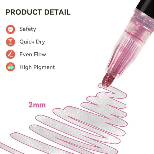 Bolígrafo Para Colorear Lightstick Graffiti (12 Colores)