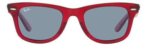 Anteojos De Sol Ray Ban Original Wayfarer 2140 6614/56 Rojo