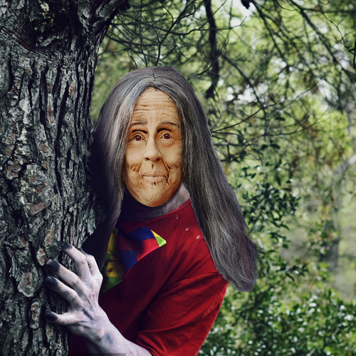 Máscara De Terror De Halloween, Máscara De Bruja Vieja Y Ate