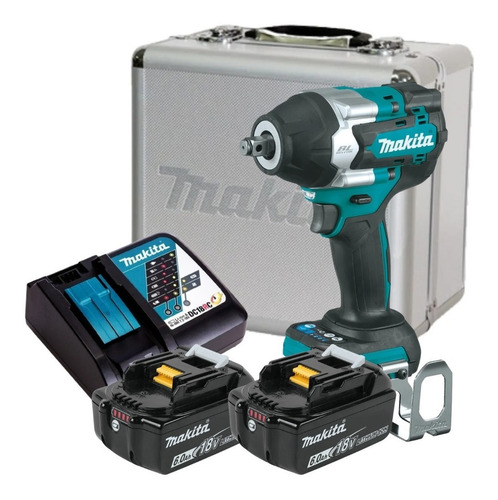 Chave Impacto Bateria 18v 1/2 Dtw700 2 Bat 6ah Makita Maleta