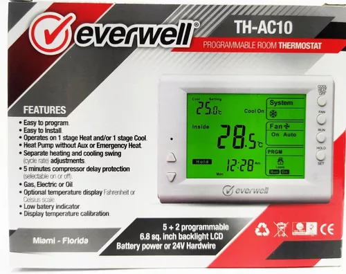 Termostato digital programable memoria de apagado AC85V a 250V modo de  programación pantalla táctil termostato doméstico para sala de de sudor  ANGGREK