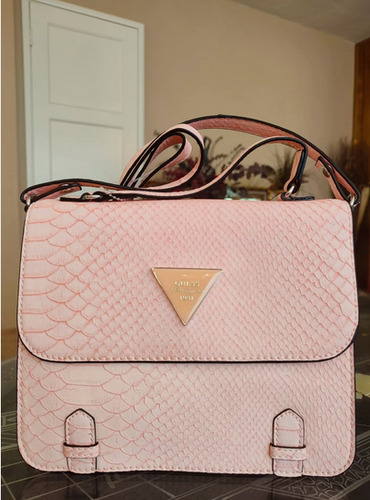 Bandolera Guess Los Angeles 1981 Para Mujer Rosa