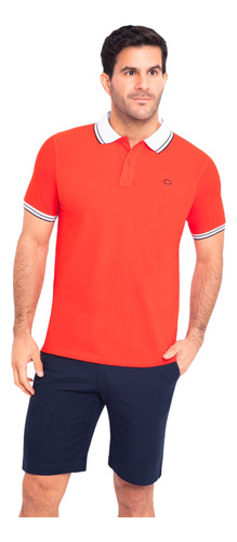 Polo Oscar De La Renta Rojo Hombre B23knp052-28-fire