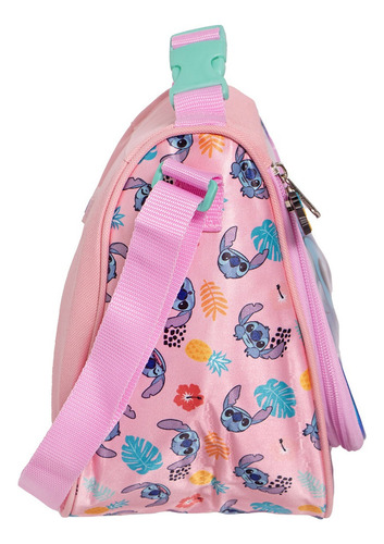 Kit Mochila Stitch Lonchera Lap Original Ruz Primaria 967 Rosa Rosa