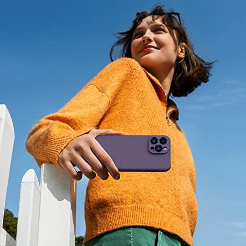 Capa Miracase Para iPhone 14 Pro Com Capa De Calça Roxa