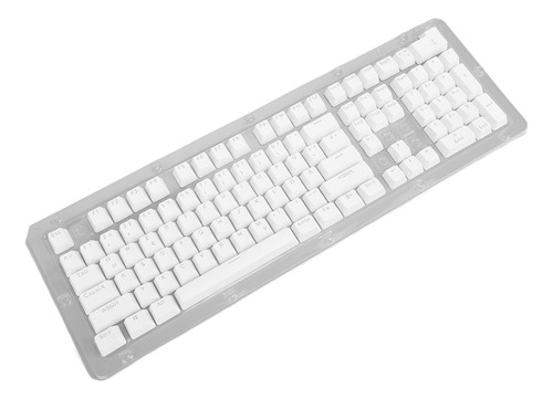 Teclado Alemán Translúcido Blanco Blanco Blanco Con 108 Tecl