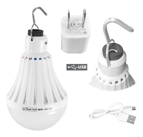 Foco De Emergencia Recargable Led 12w Lion Tools