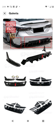 Body Kit Parachoque Trasero Toyota Camry 2022 Se Xse A28dia 
